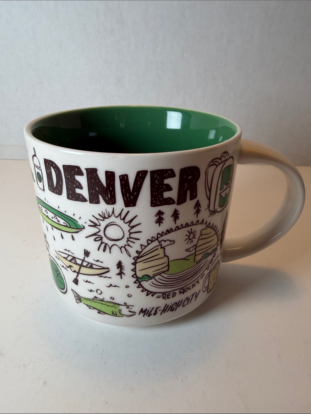 Starbucks Denver Colorado Been There Series Collectible 14oz Mug Mile High City